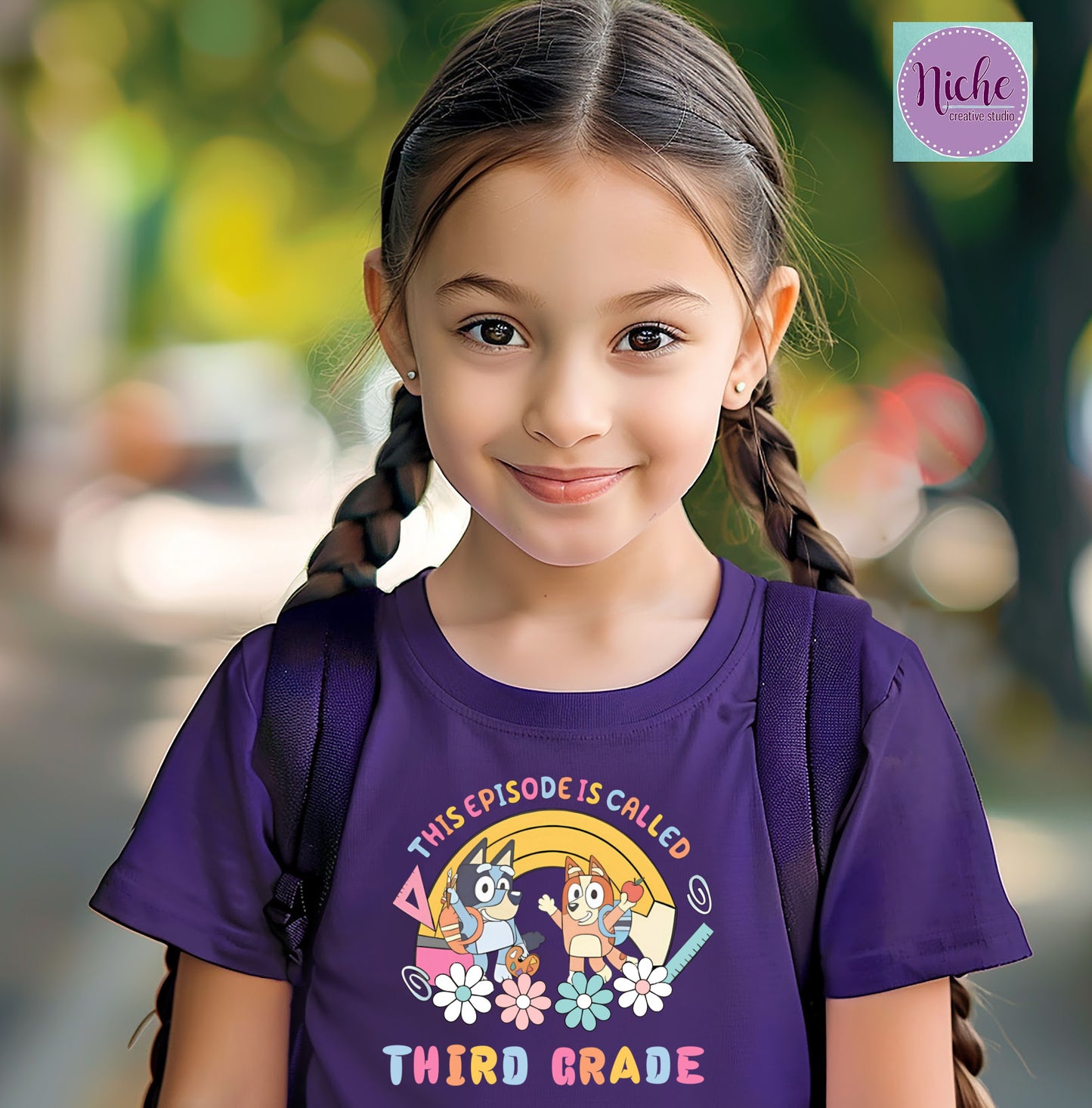 -SCH8287 Bluey Third Grade Decal