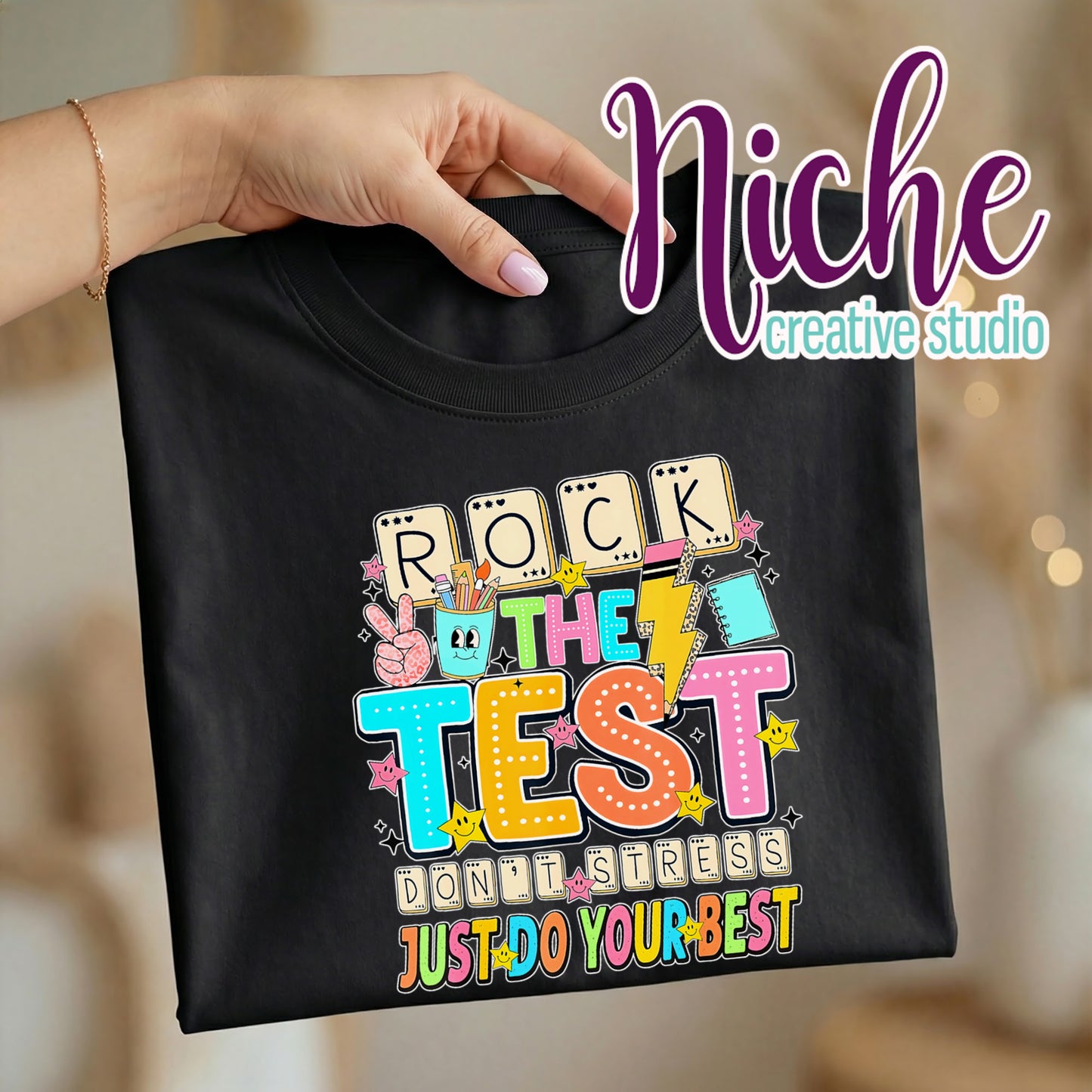 -SCH8704 Rock the Test Decal