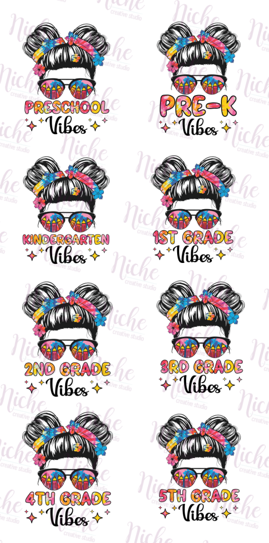 -SCH915 Messy Bun Vibes Decal