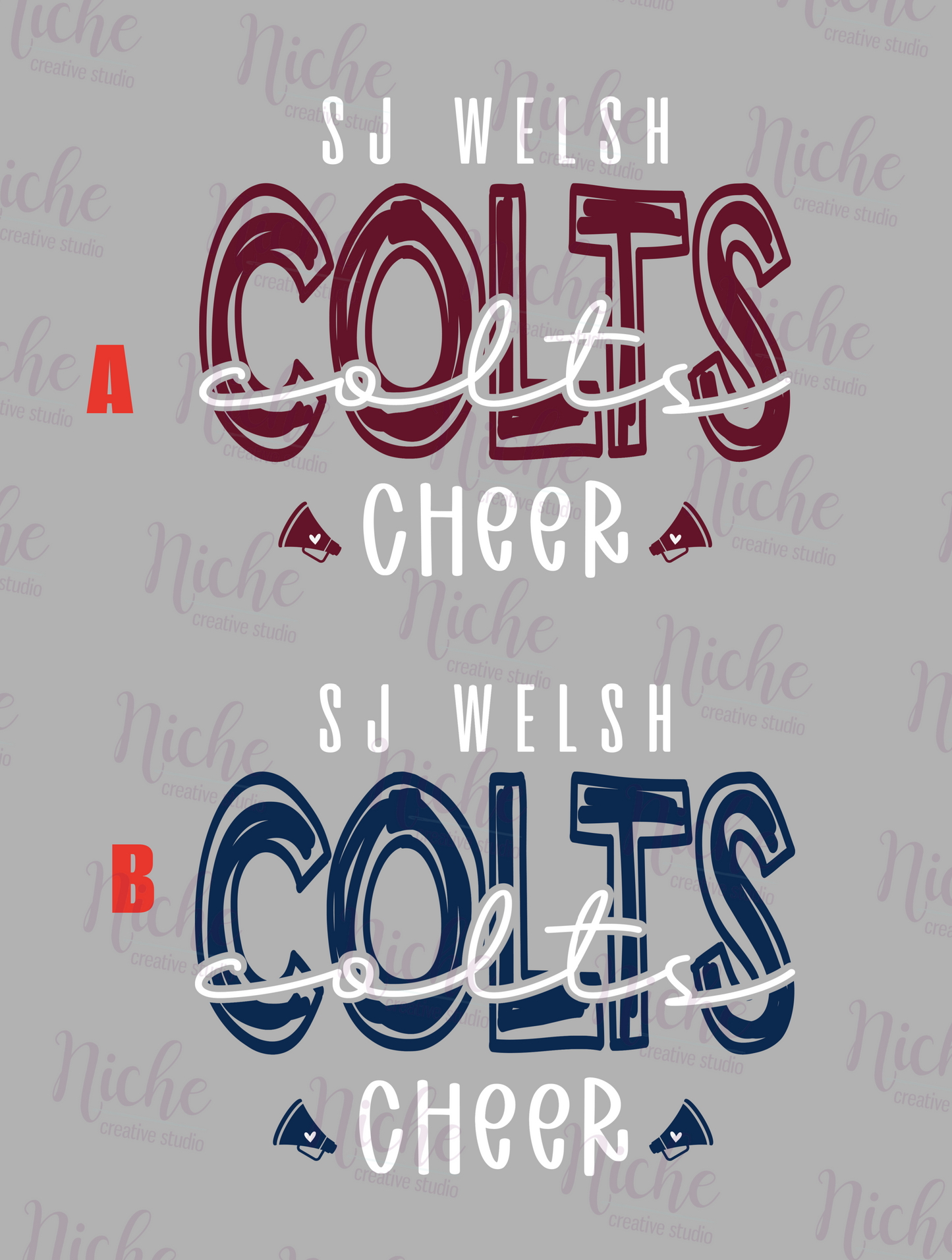-SJW3322 Colts Cheer Decal