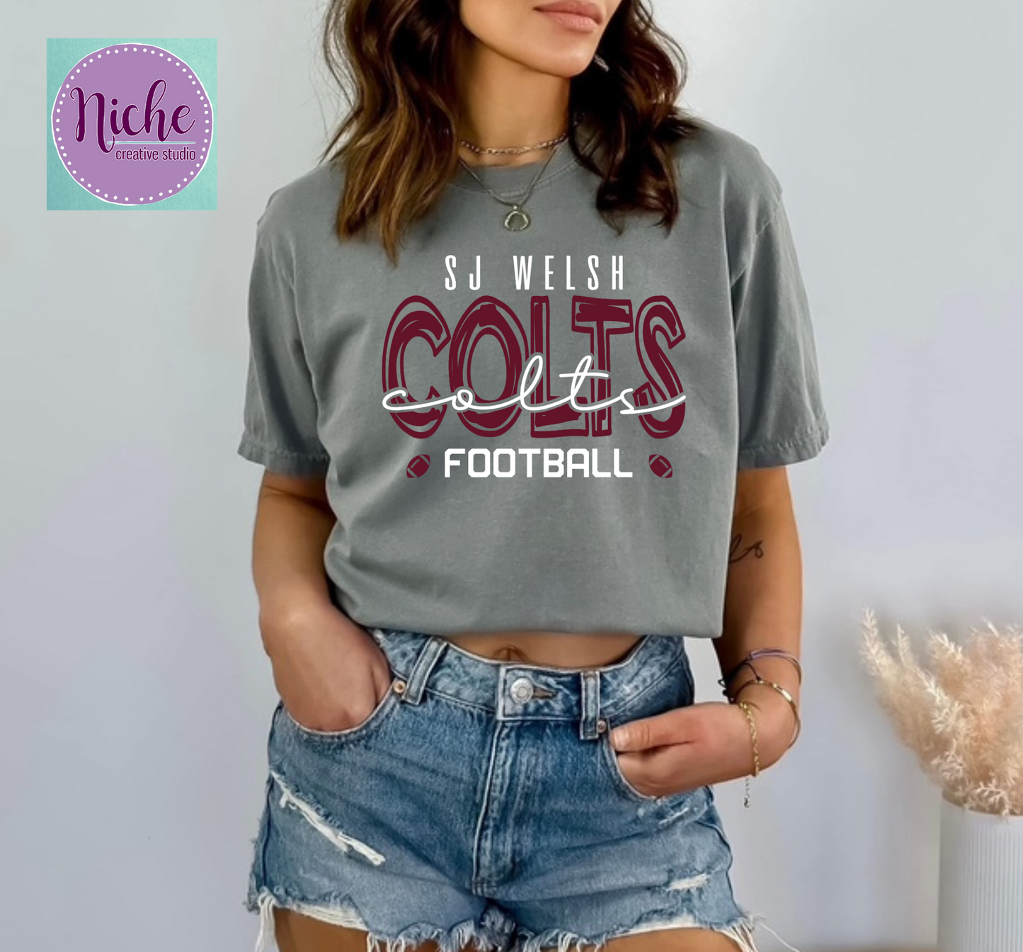 -SJW3323 Colts Football Decal