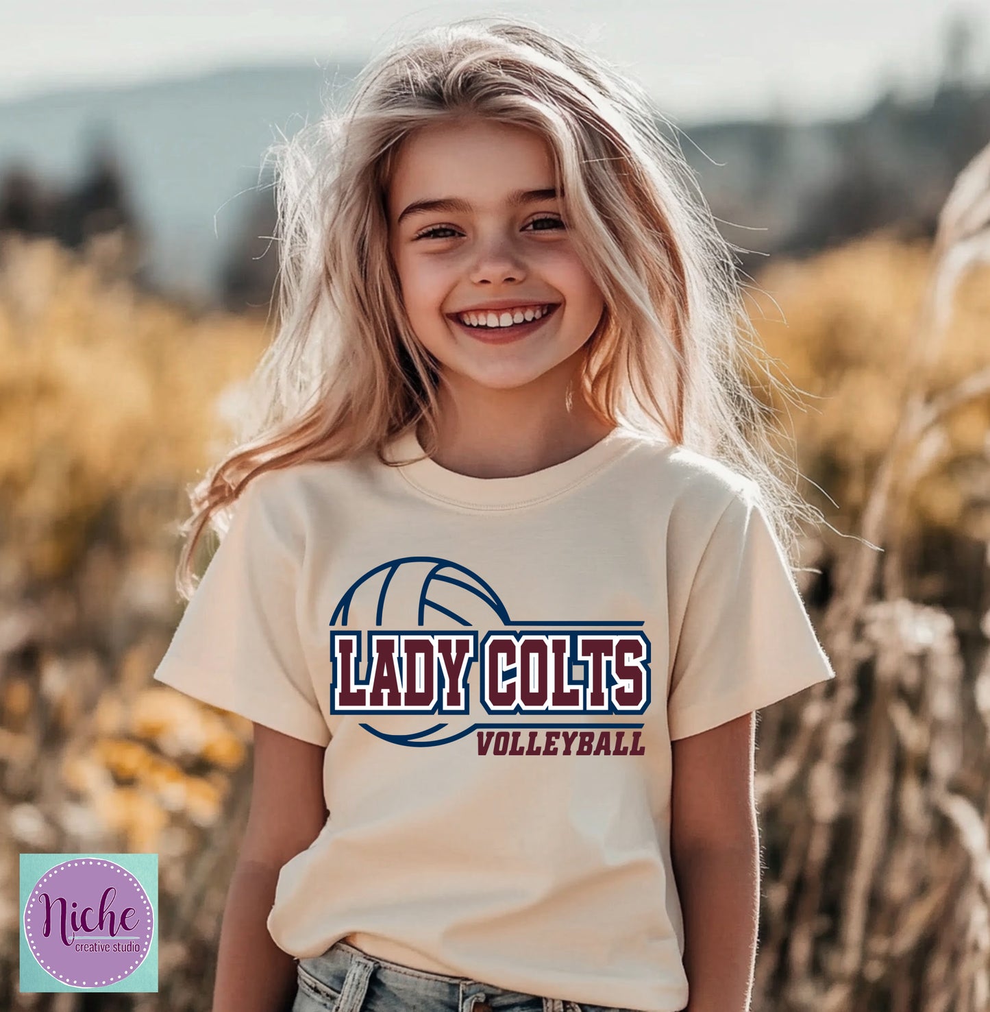-SJW3353 Lady Colts Volleyball Decal