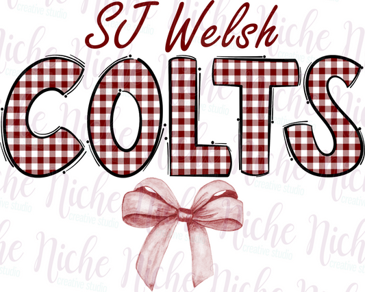 -SJW8309 SJ Welsh Colts Gingham Decal