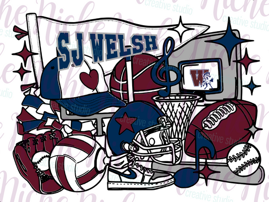-SJW8401 ALL Sports Decal