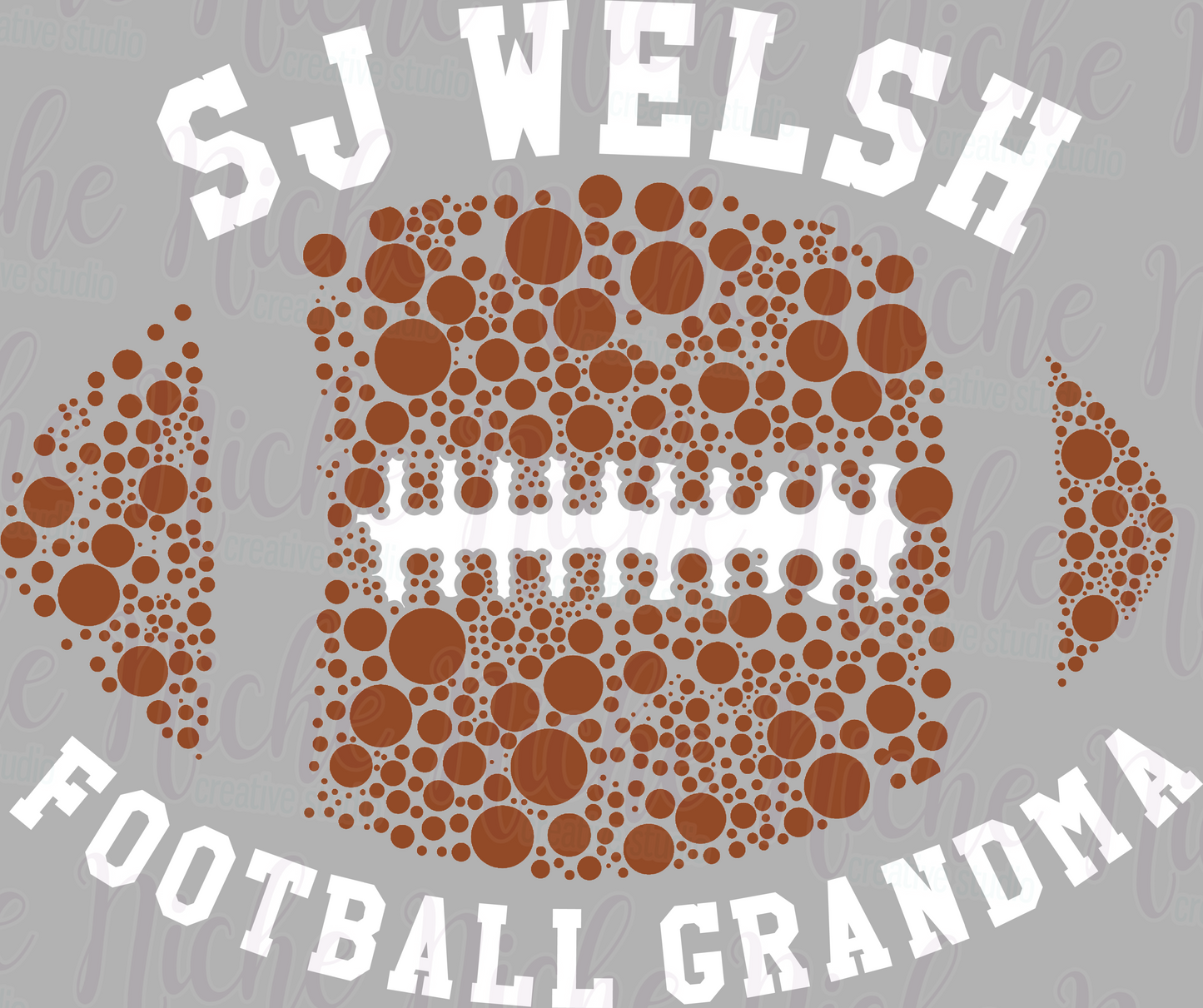 -SJW8405 SJ Welsh Football Decal