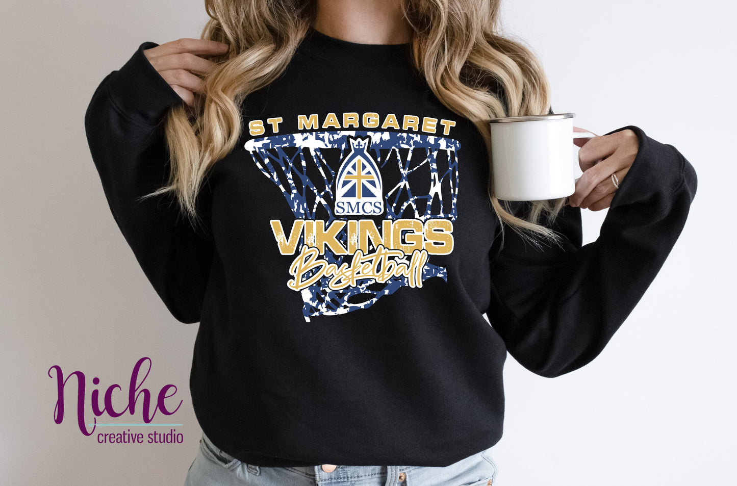 -SMCS5641 St Margaret Vikings Basketball Decal