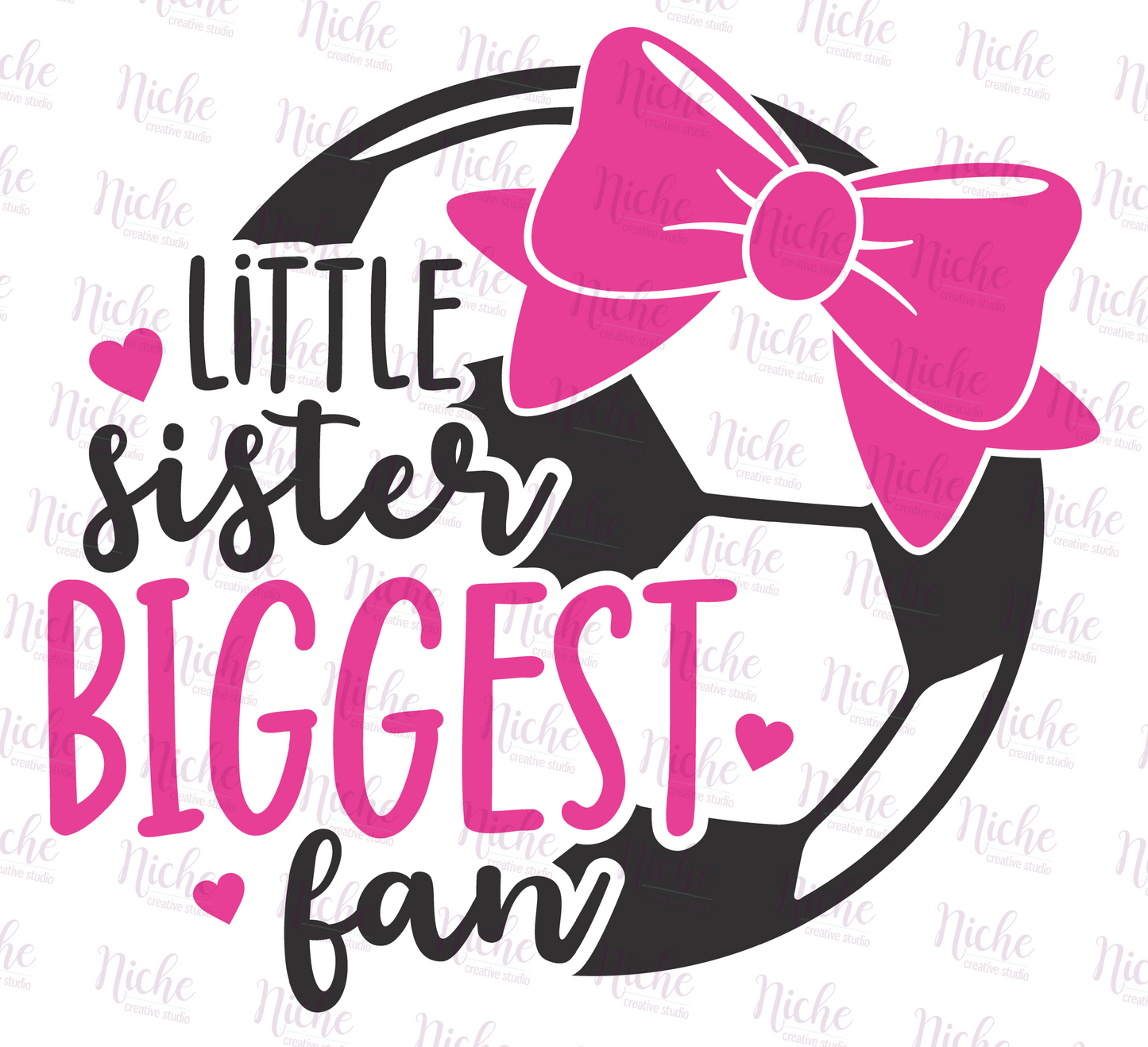 -SOC725 Little Sister Soccer Decal