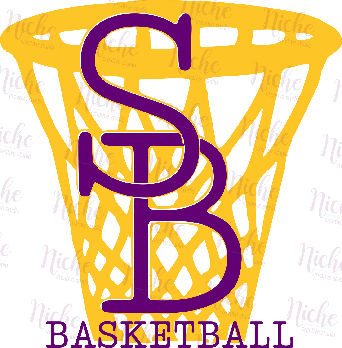 -SOU3027 South Beau Basketball Net Decal