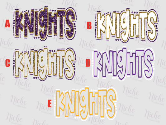 -SOU3045 Knights Doodle Decal