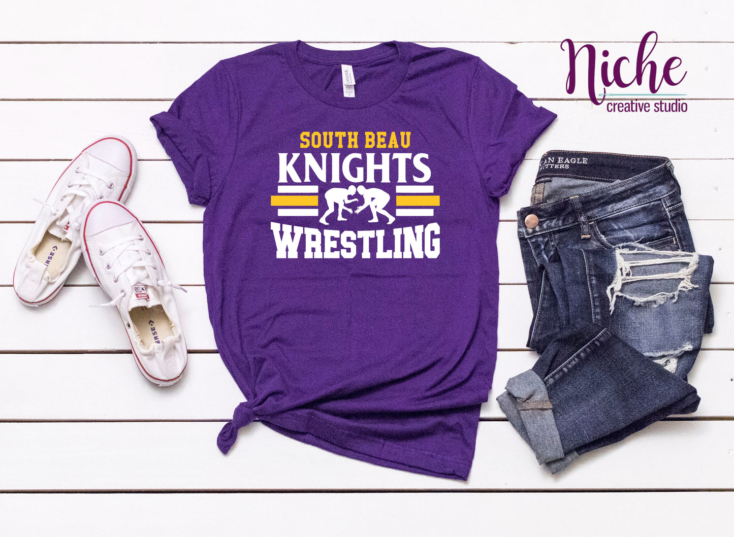 -SOU932 South Beau Knights Wrestling Decal