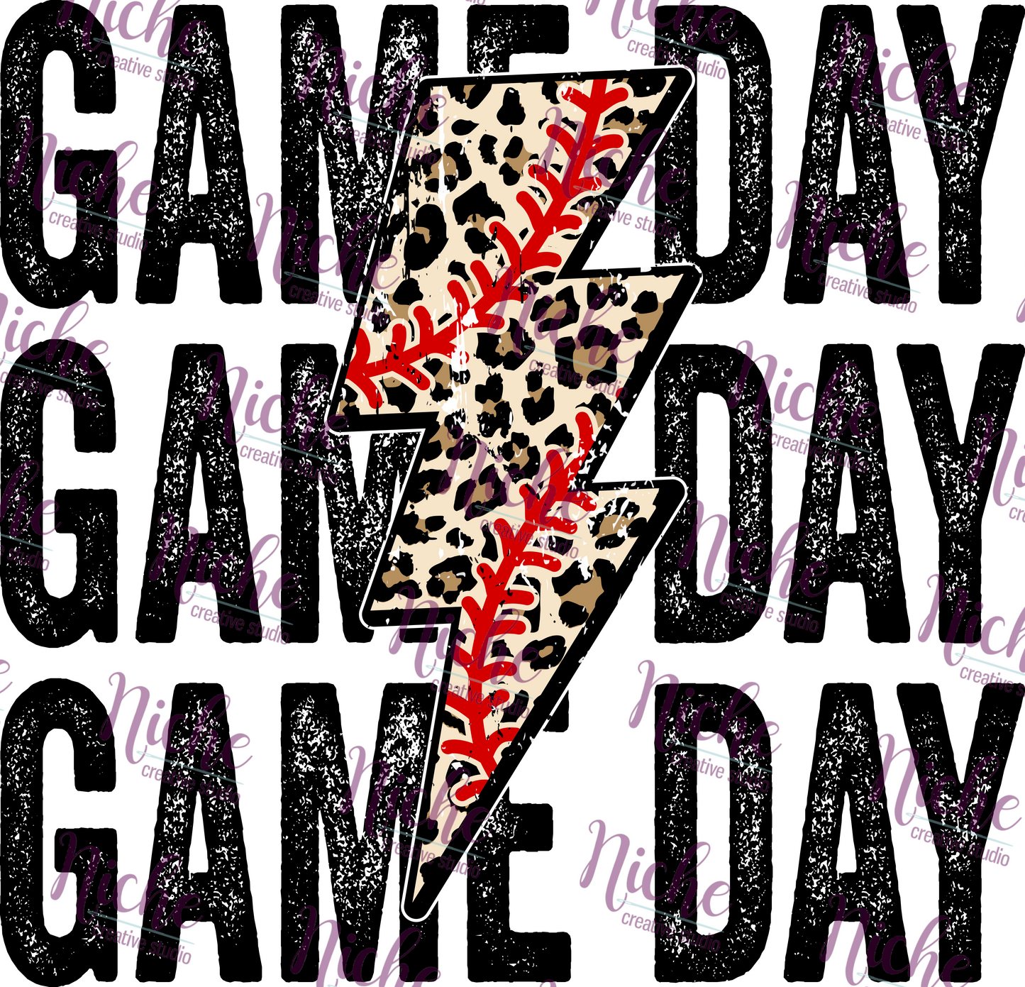 - SPO606 Baseball Game Day Cheetah Decal