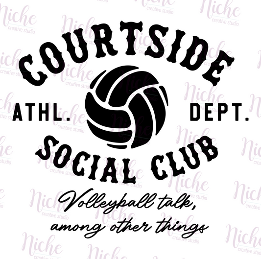 -SPO8063 Courtside Social Club Decal