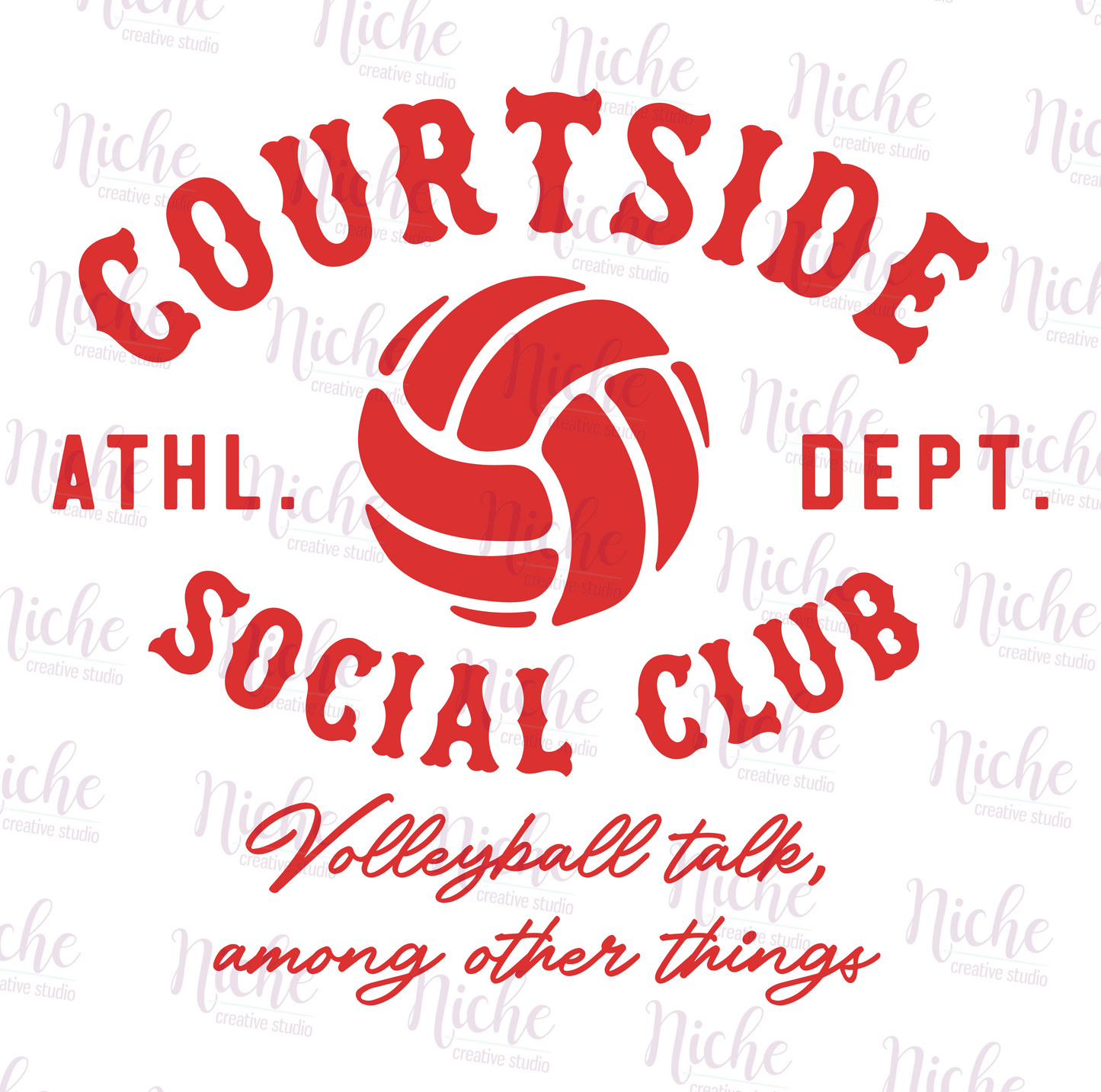 -SPO8063 Courtside Social Club Decal