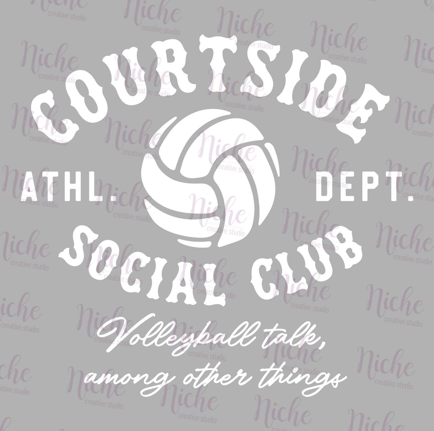 -SPO8063 Courtside Social Club Decal