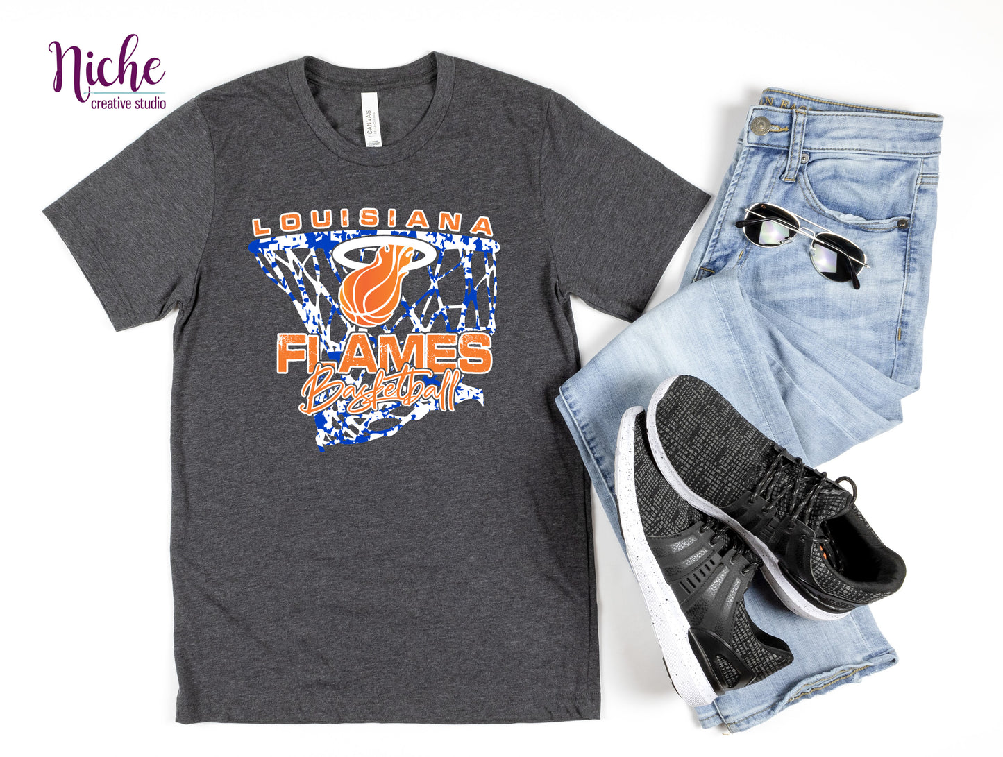 -SPO8215 Louisiana Flames Decal