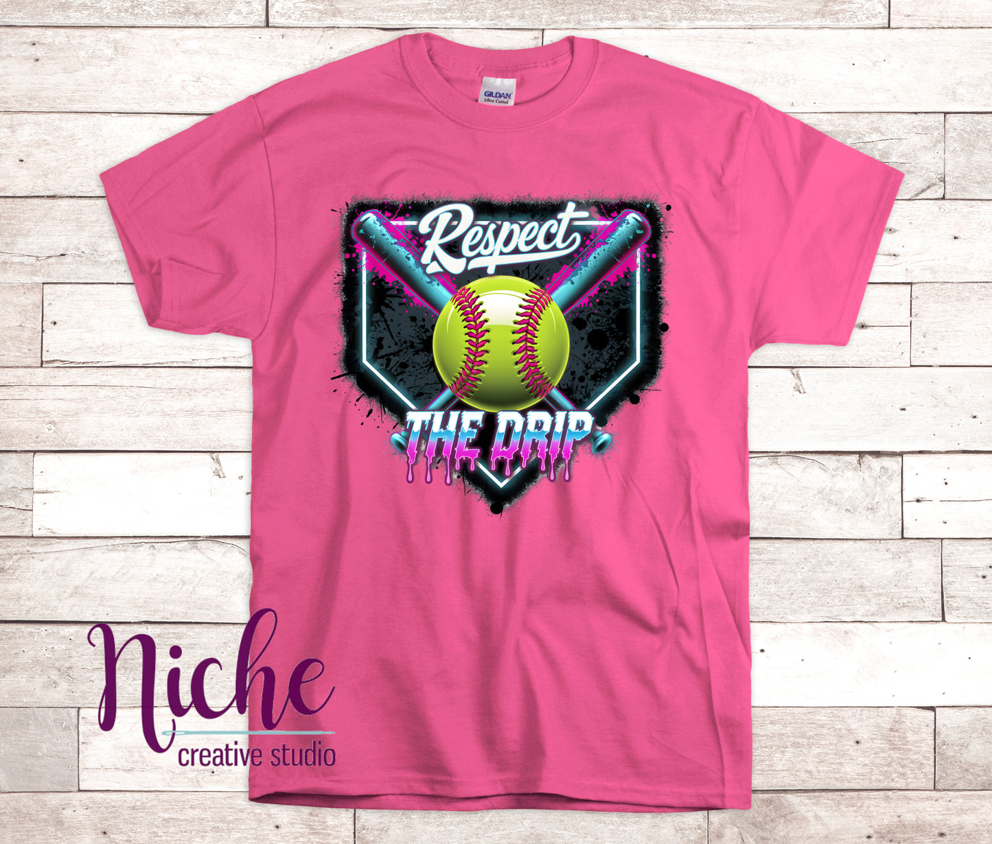 -SPO8240 Respect the Drip Softball Decal