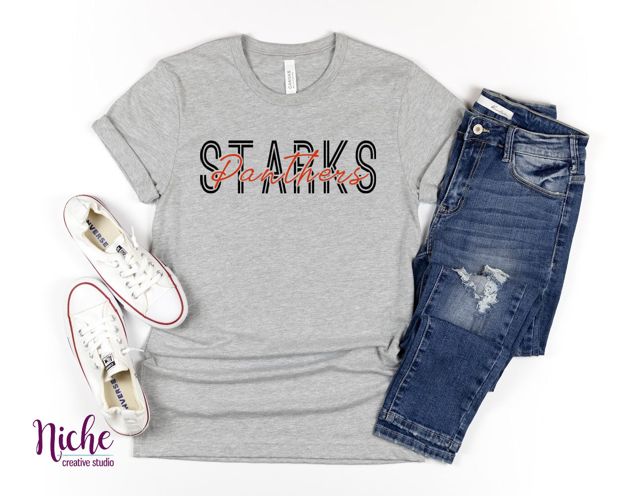-STA985 Starks Panthers Stacked Decal
