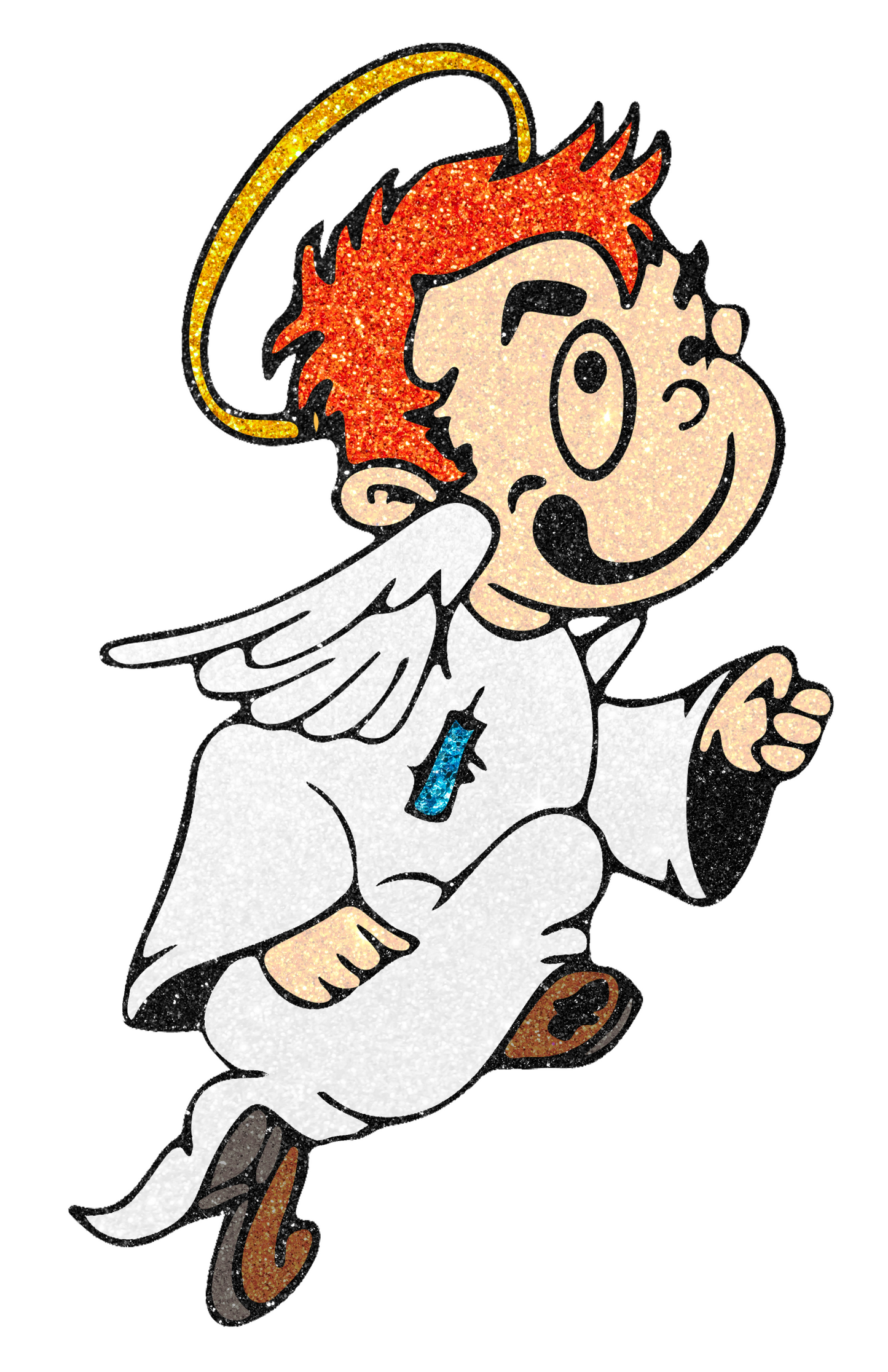 -STL1129 Saint Boy Glitter Decal