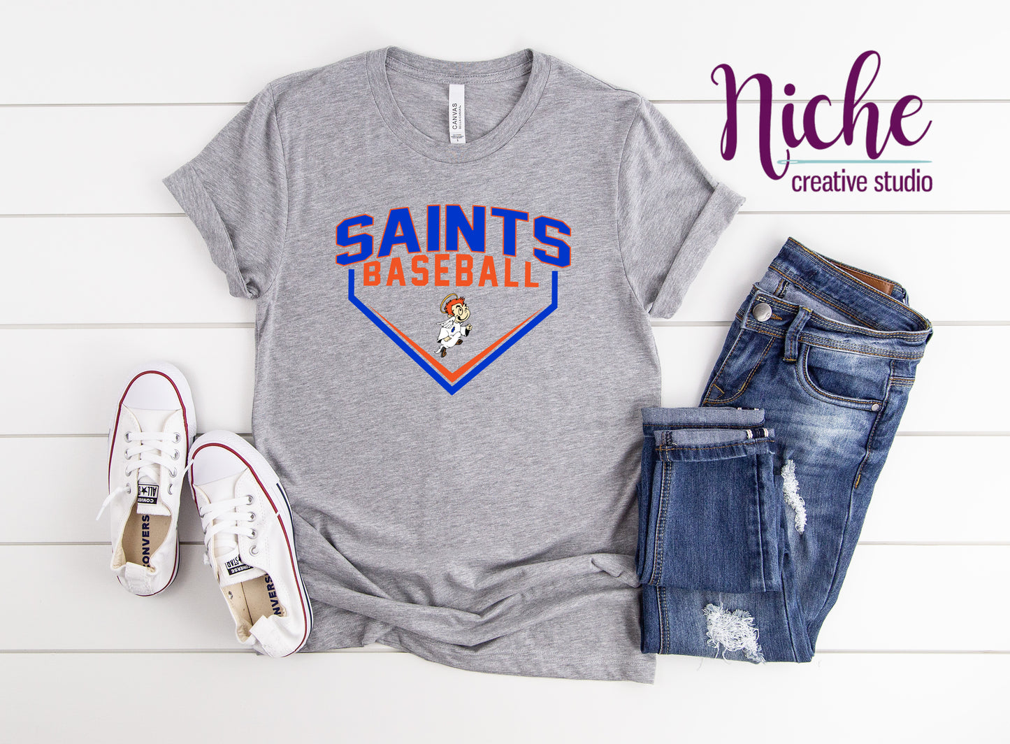 -STL1548 Saints Baseball Diamond Decal