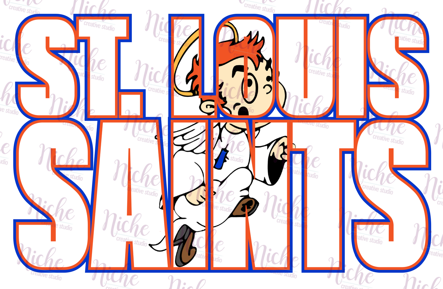 -STL1943 ST Louis Saints Knock Out Decal