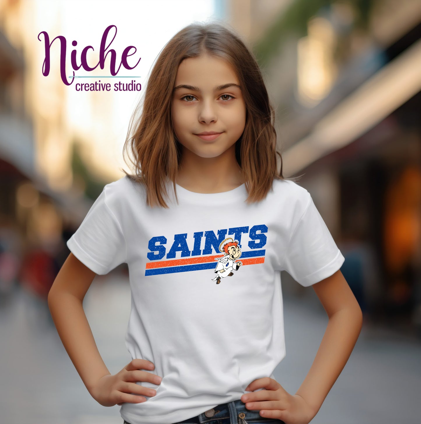 -STL1944 Saints Distressed Decal