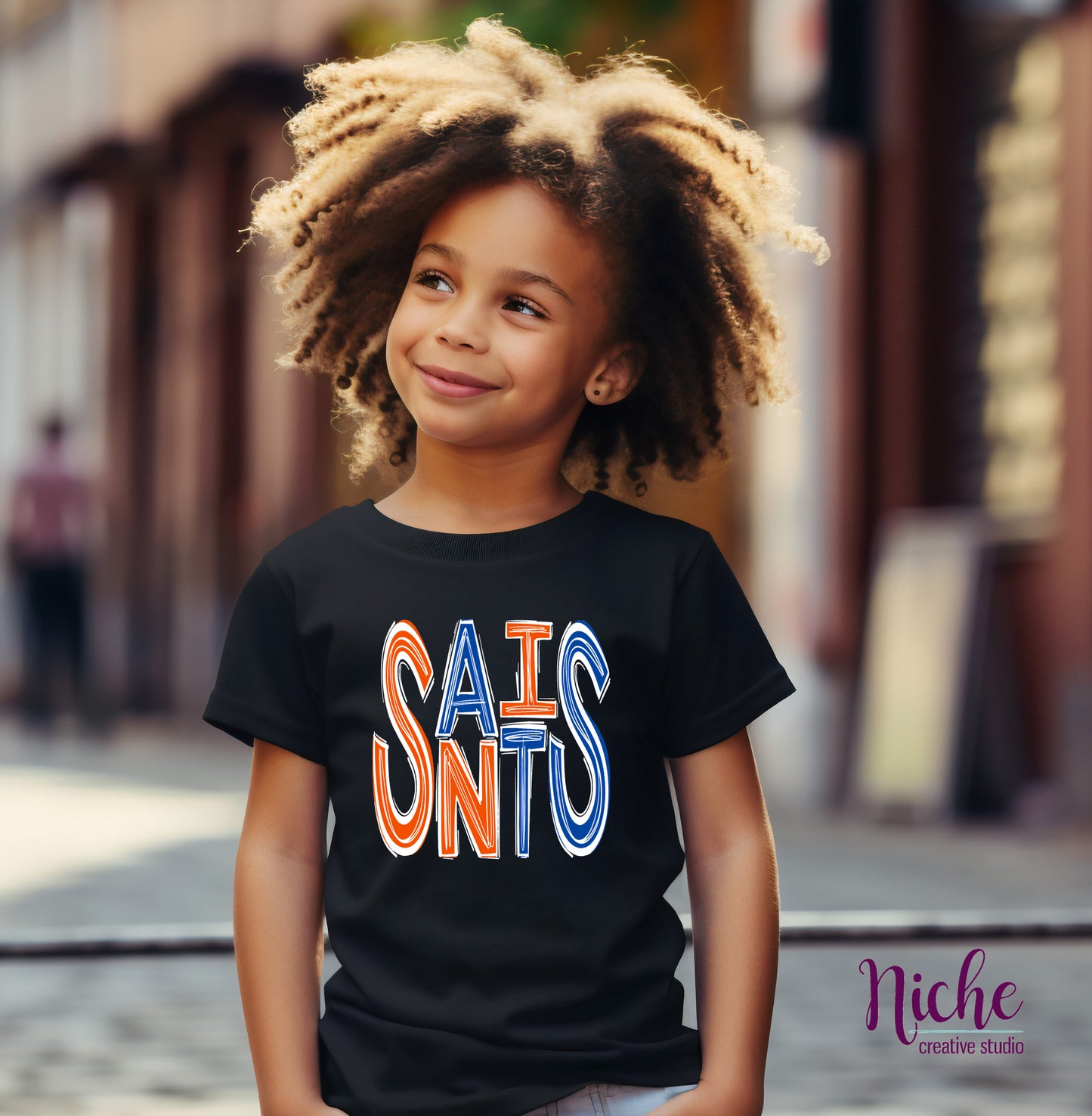 -STL1946 Saints Doodle Decal