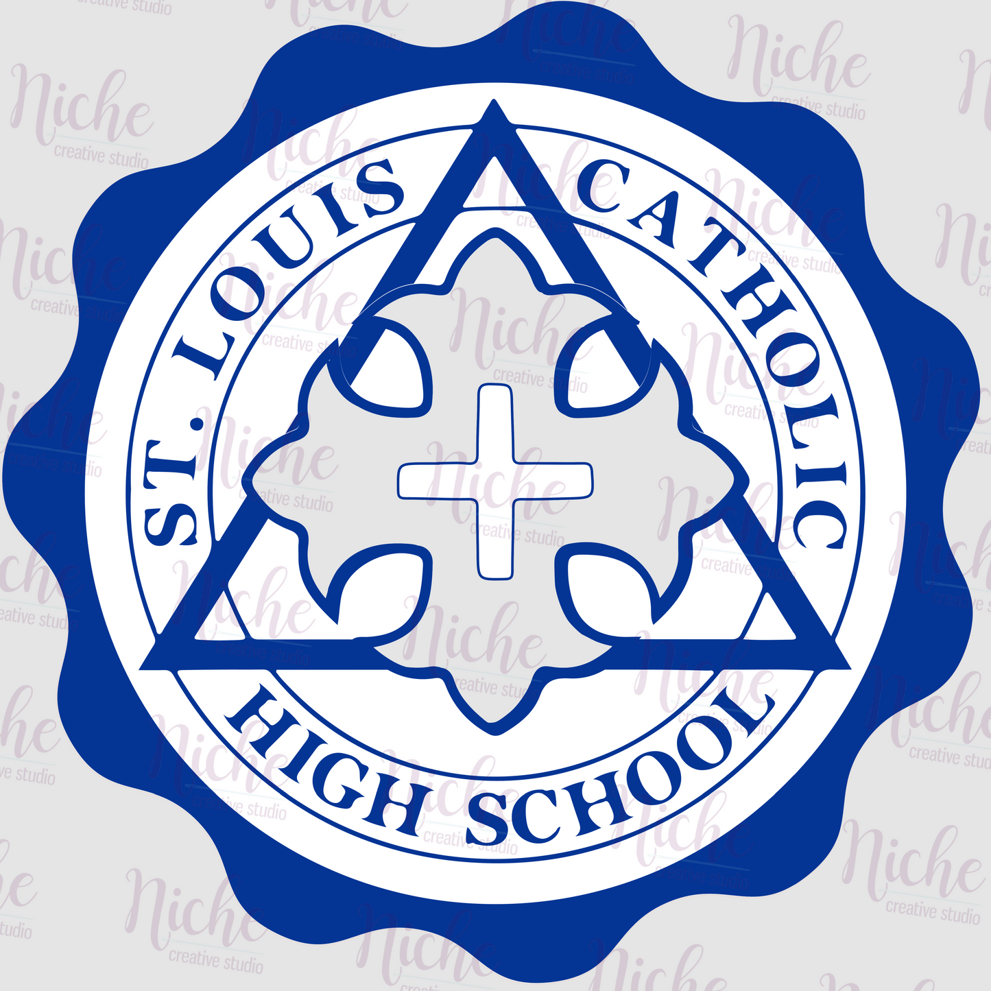 -STL2967 St Louis 2 Color Crest Decal