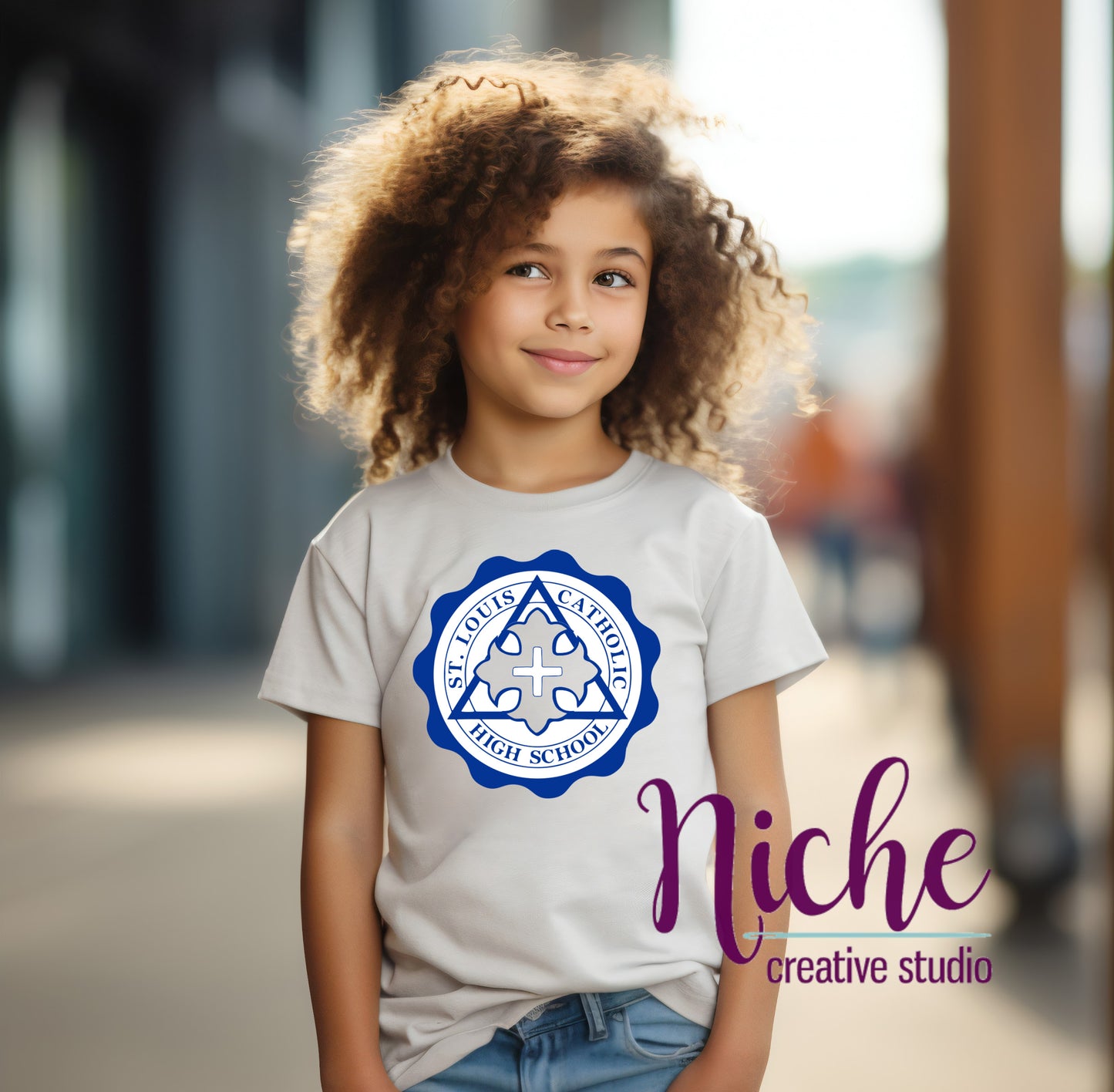 -STL2967 St Louis 2 Color Crest Decal