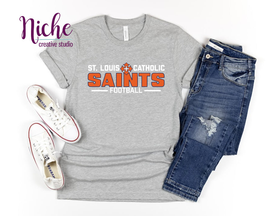 -STL3215 St Louis Catholic Saints Football Decal