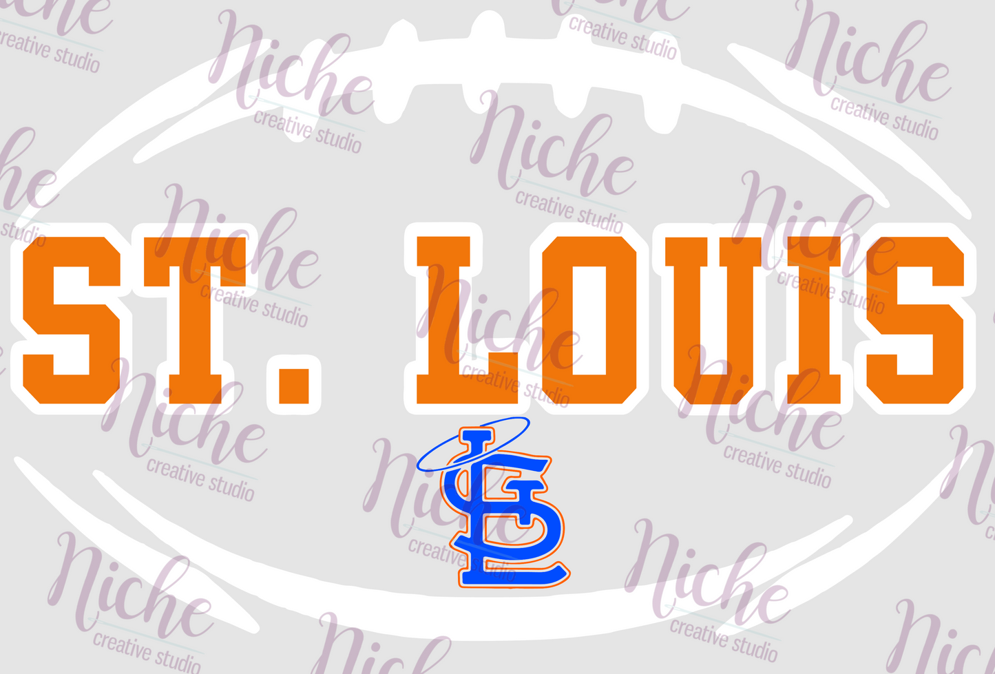- STL461 Saint Louis Football Decal