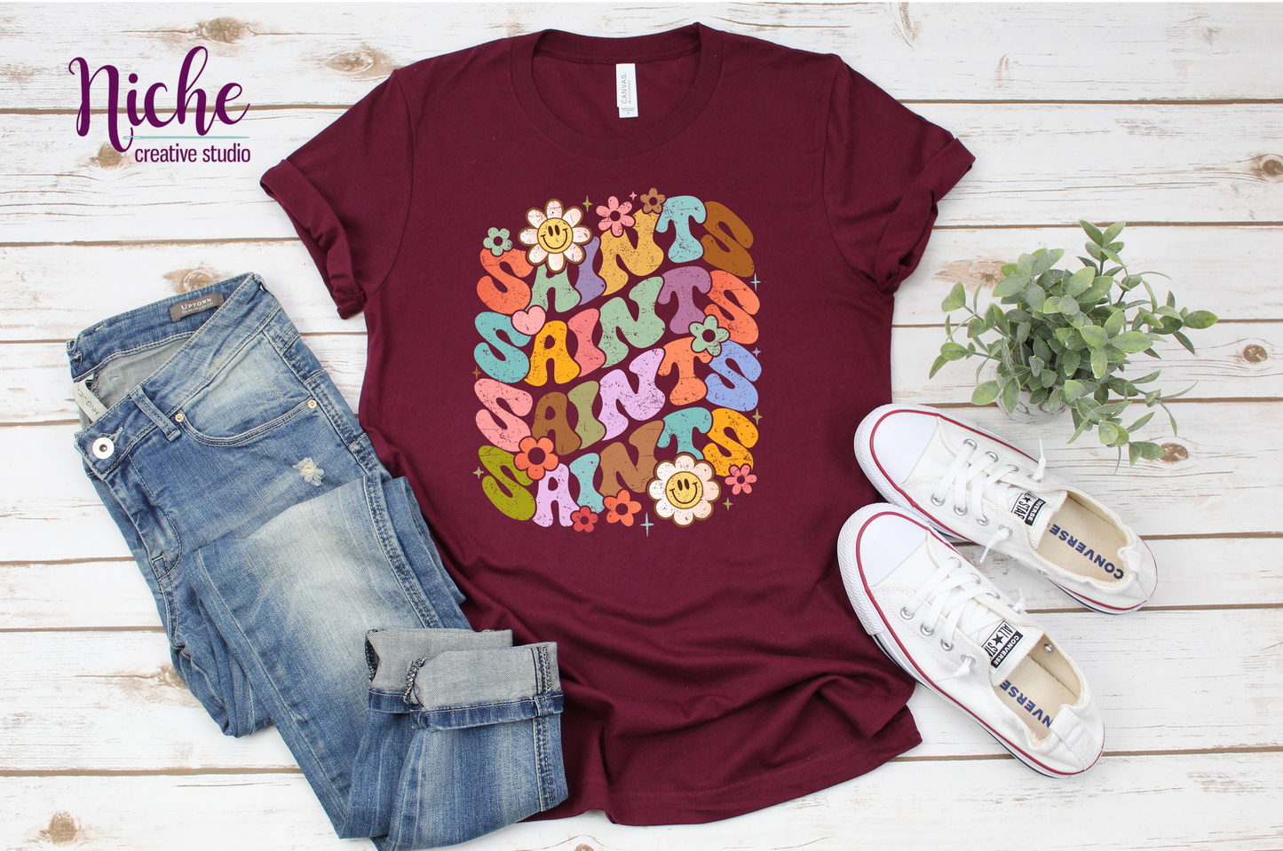 -STL5056 Floral Saints Decal