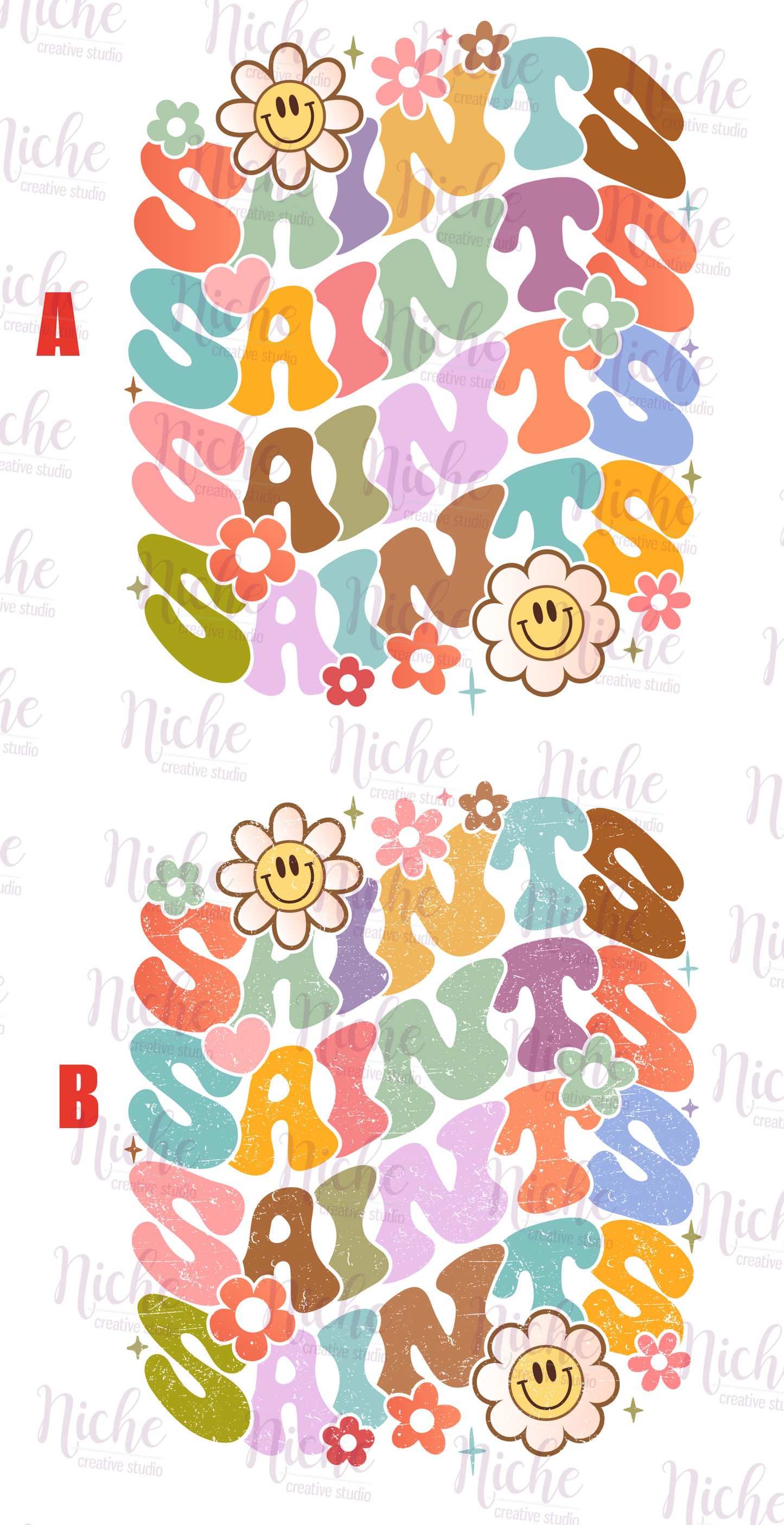 -STL5056 Floral Saints Decal