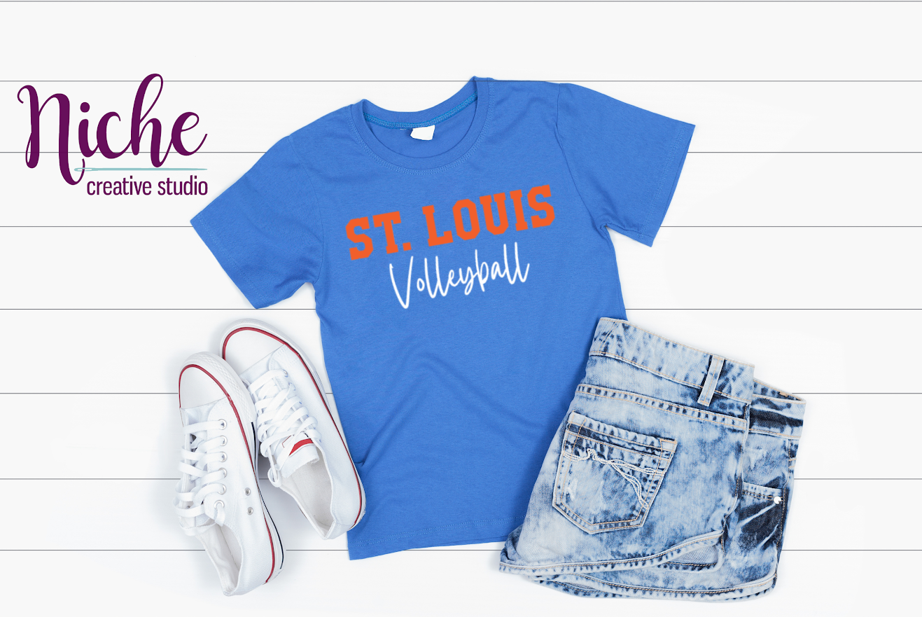-STL5433 St Louis Volleyball Decal