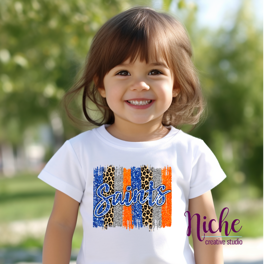 -STL613 Saints Brushstroke Decal