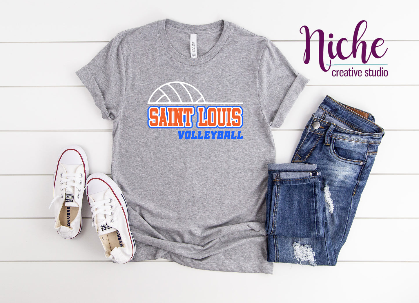 -STL712 Saint Louis Volleyball Decal