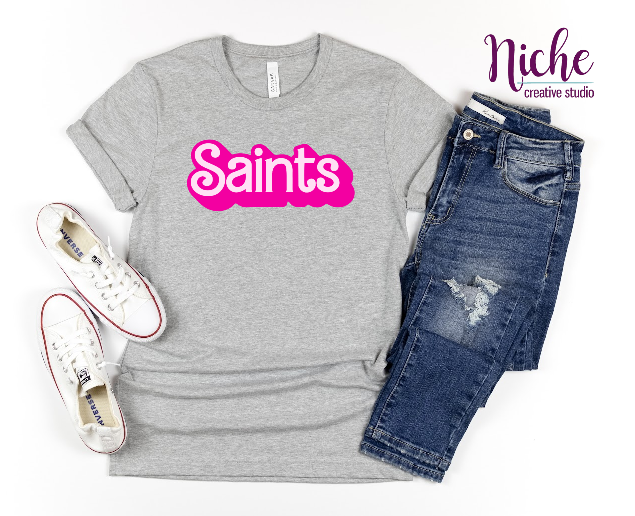 - STL755 Saints Doll Font Decal