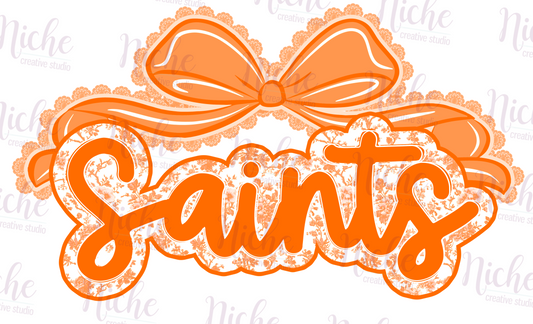 -STL8210 Saints with Bow Decal