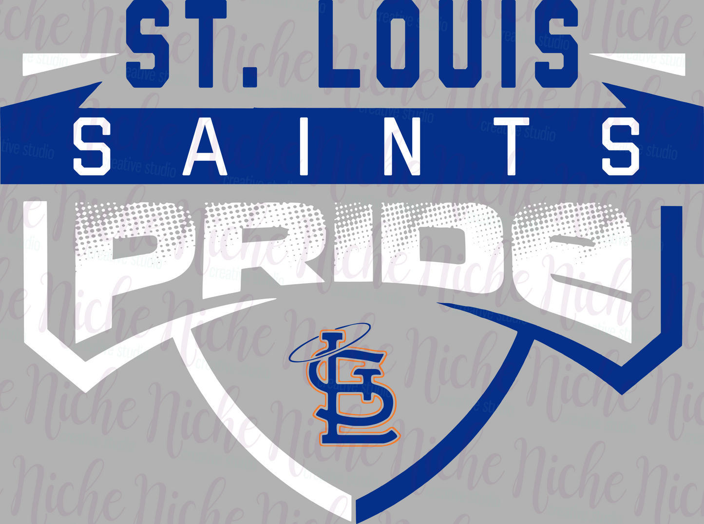 -STL8267 Football Pride Saints Decal