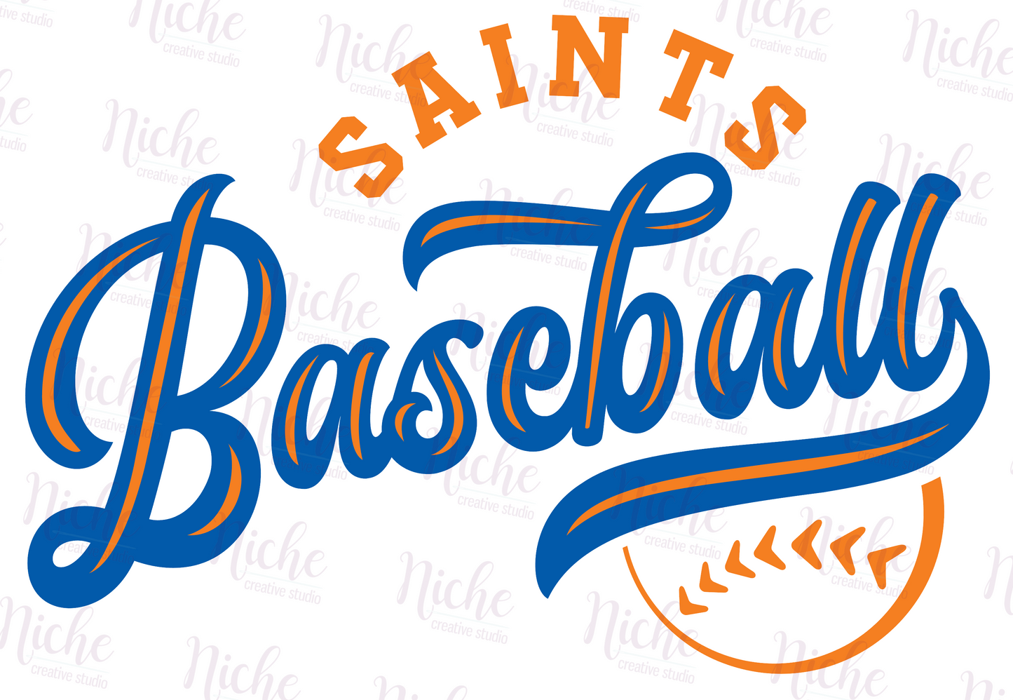 -STL850 Saints Baseball Decal