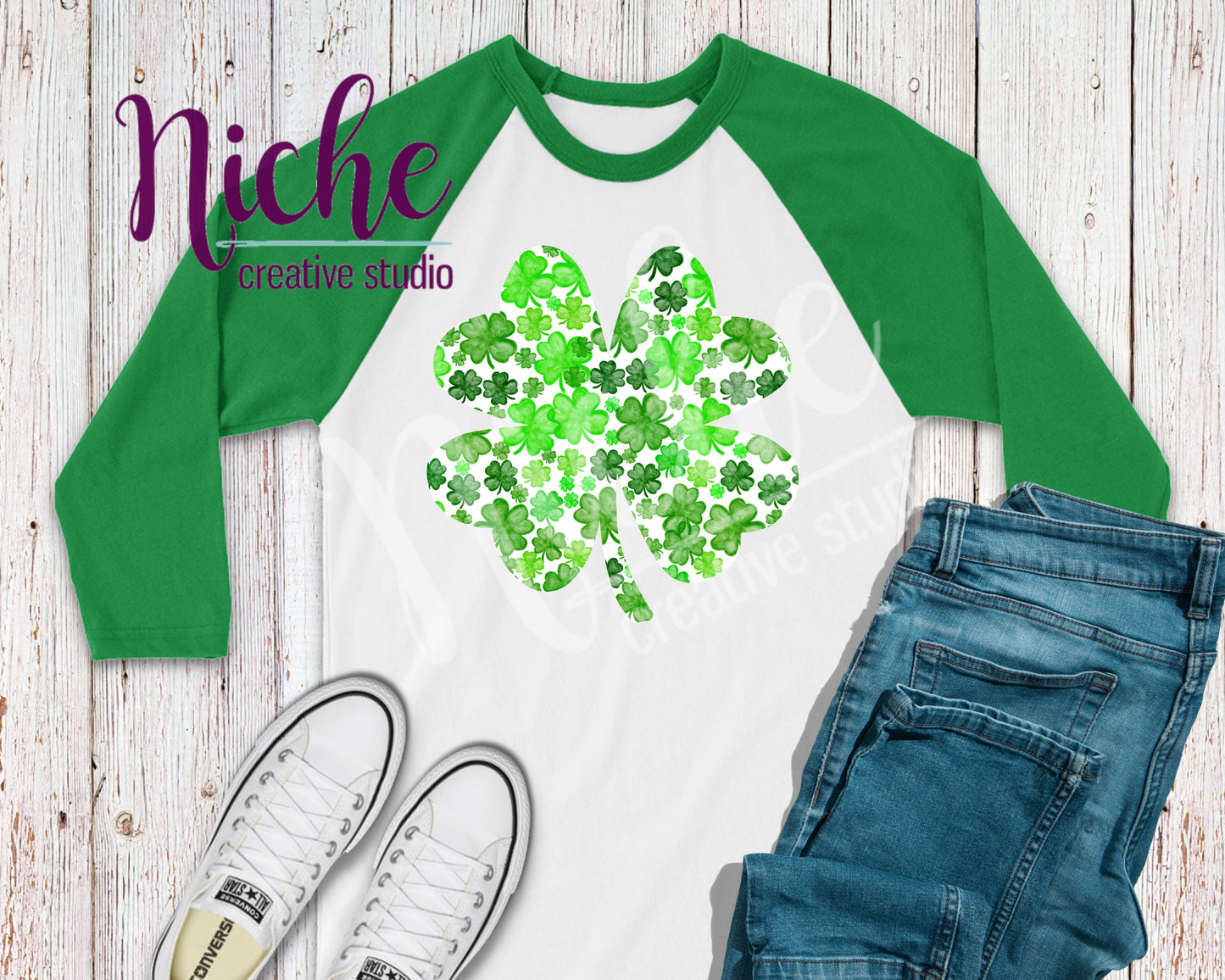 -STP2756 Clover Collage Decal