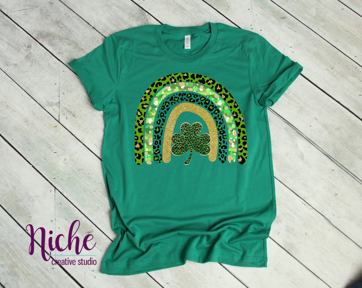 -STP2770 Shamrock Rainbow Decal