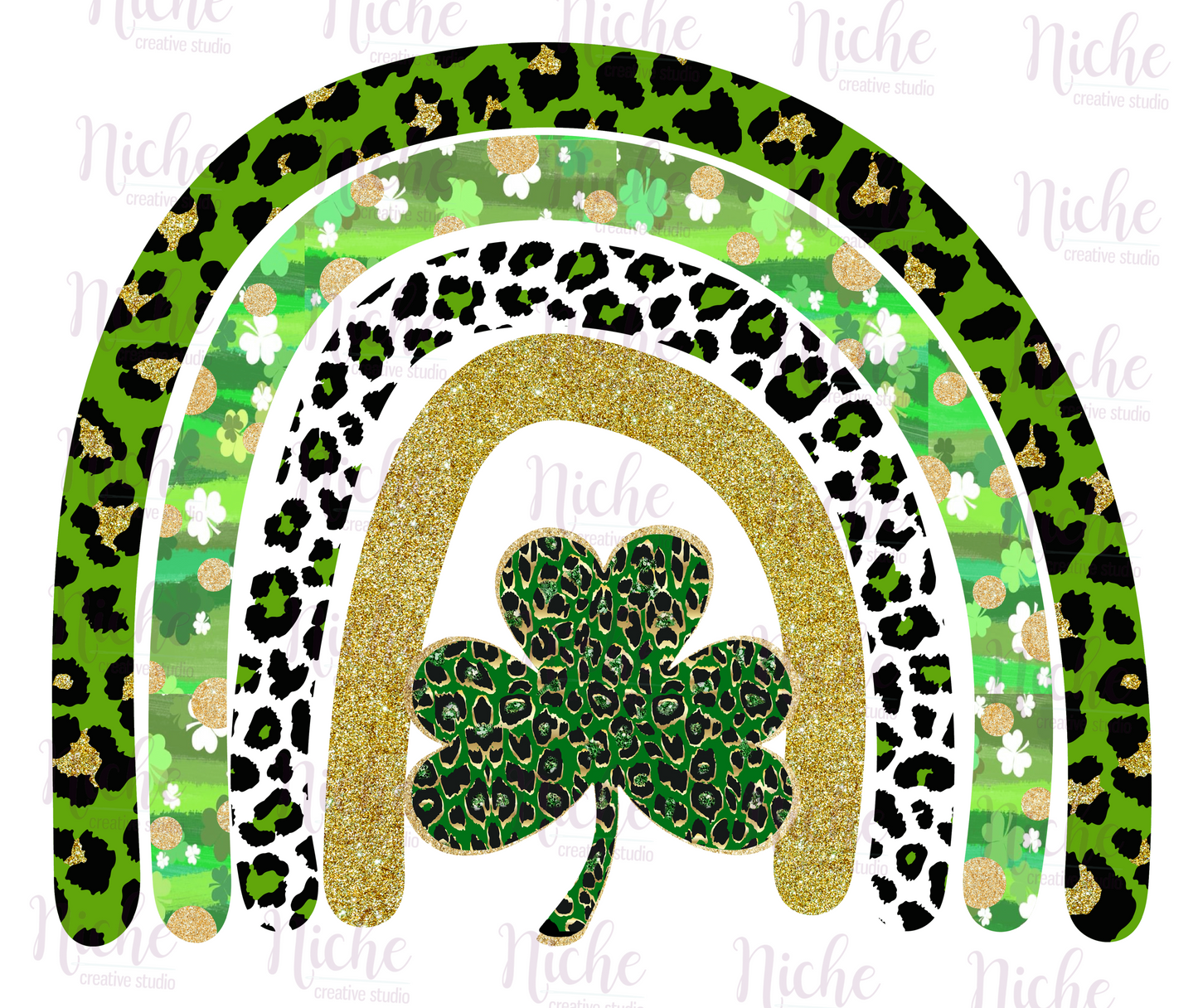 -STP2770 Shamrock Rainbow Decal