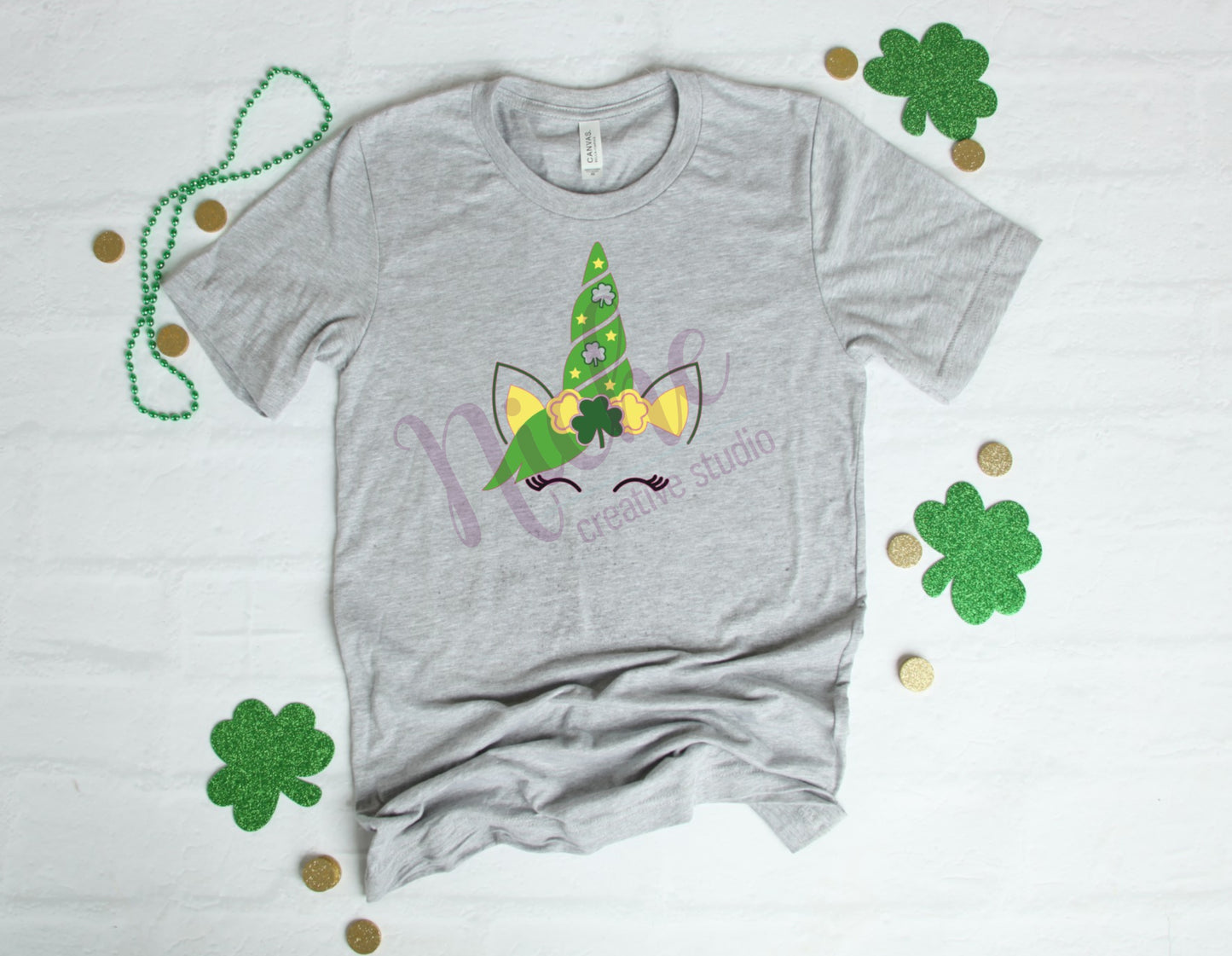 -STP2772 St. Patrick's Day Unicorn Decal
