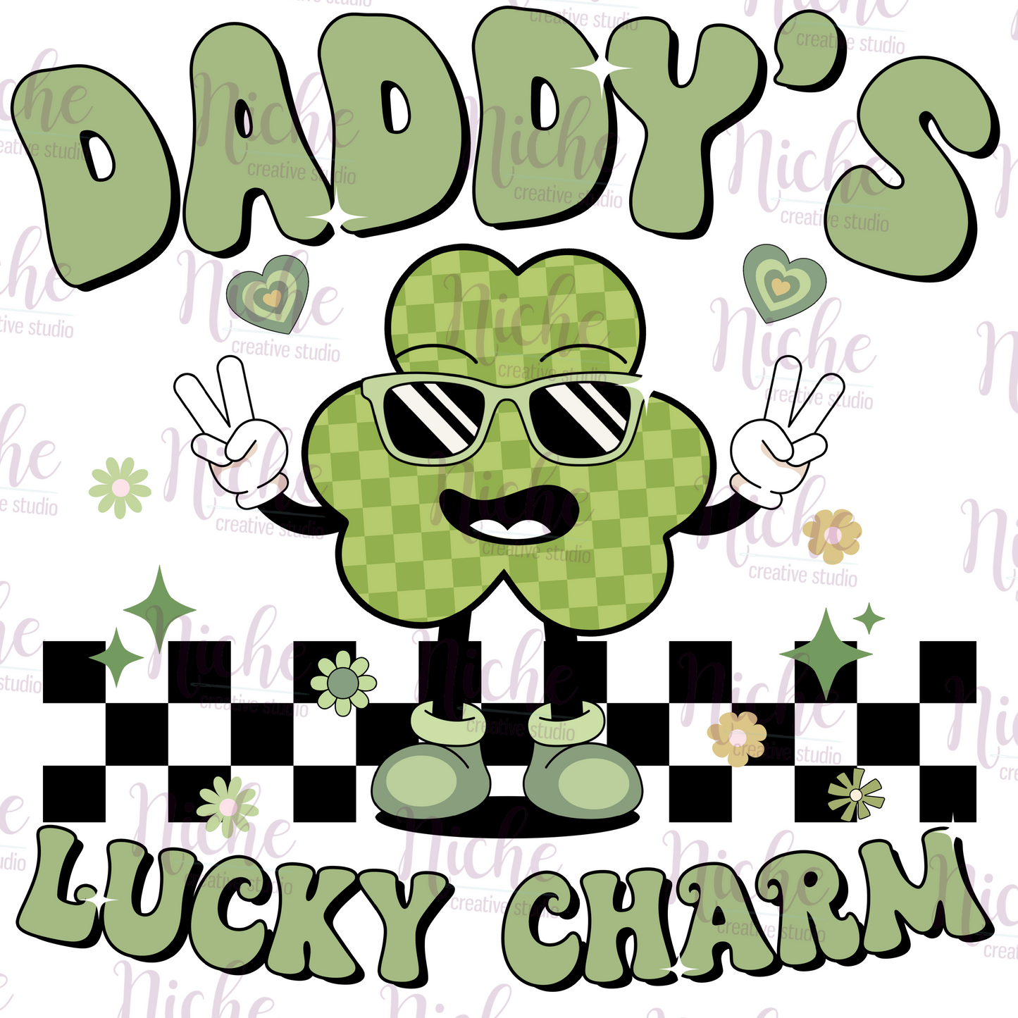 -STP8028 Daddy's Lucky Charm Decal