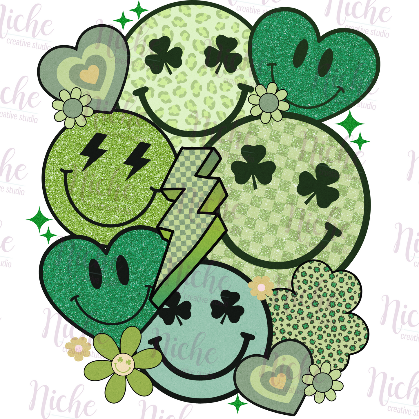 -STP8030 Happy Faces Decal