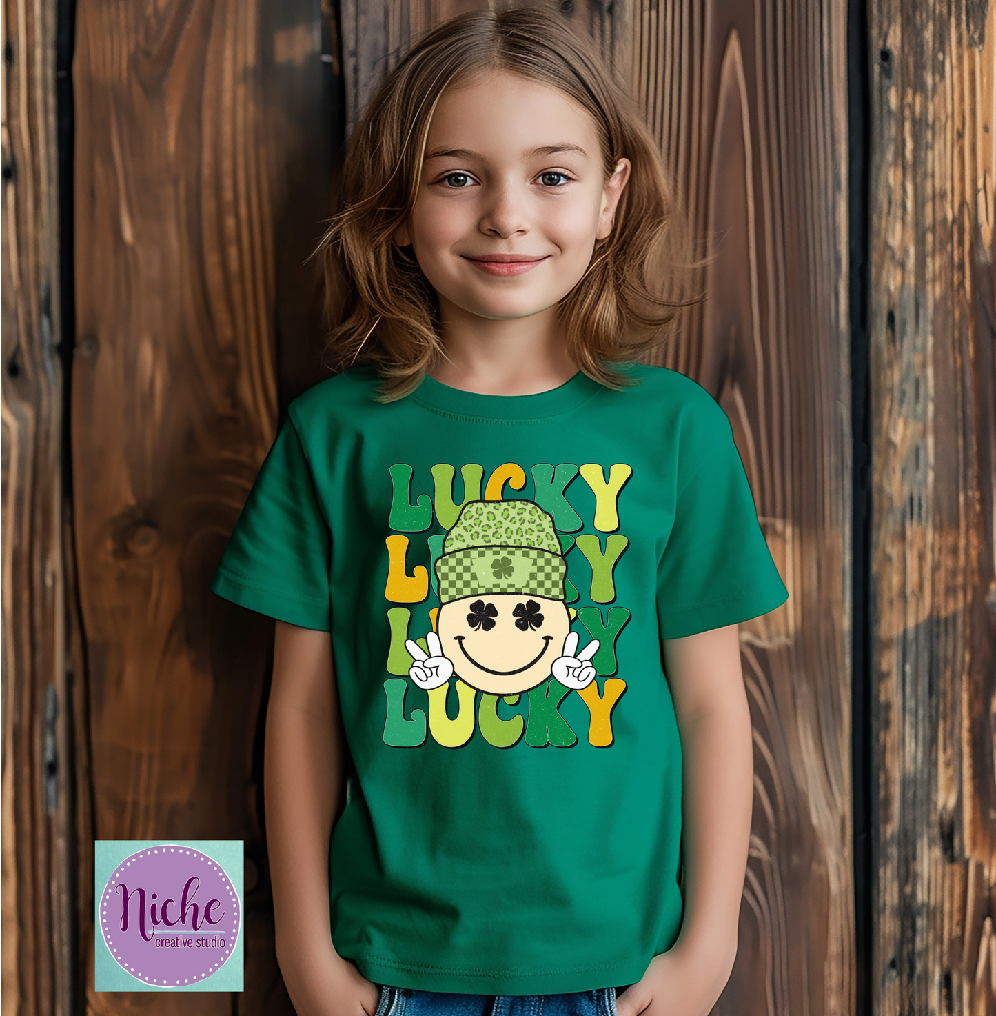 -STP8035 Lucky Smile Decal