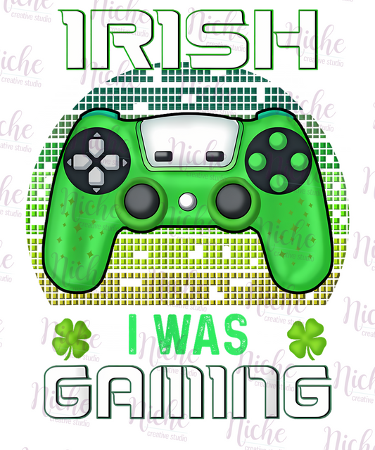 -STP8055 Irish I Was Playing Decal