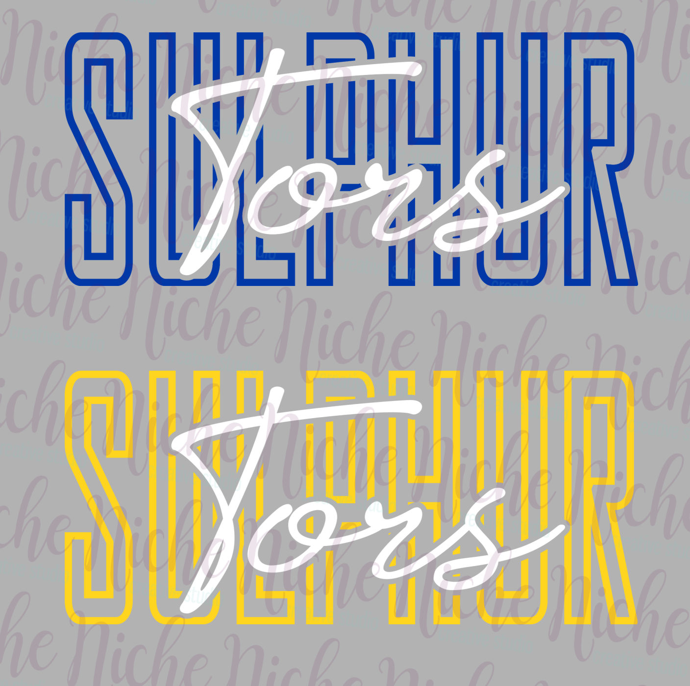 -SUL8260 Sulphur Tors Stacked Decal