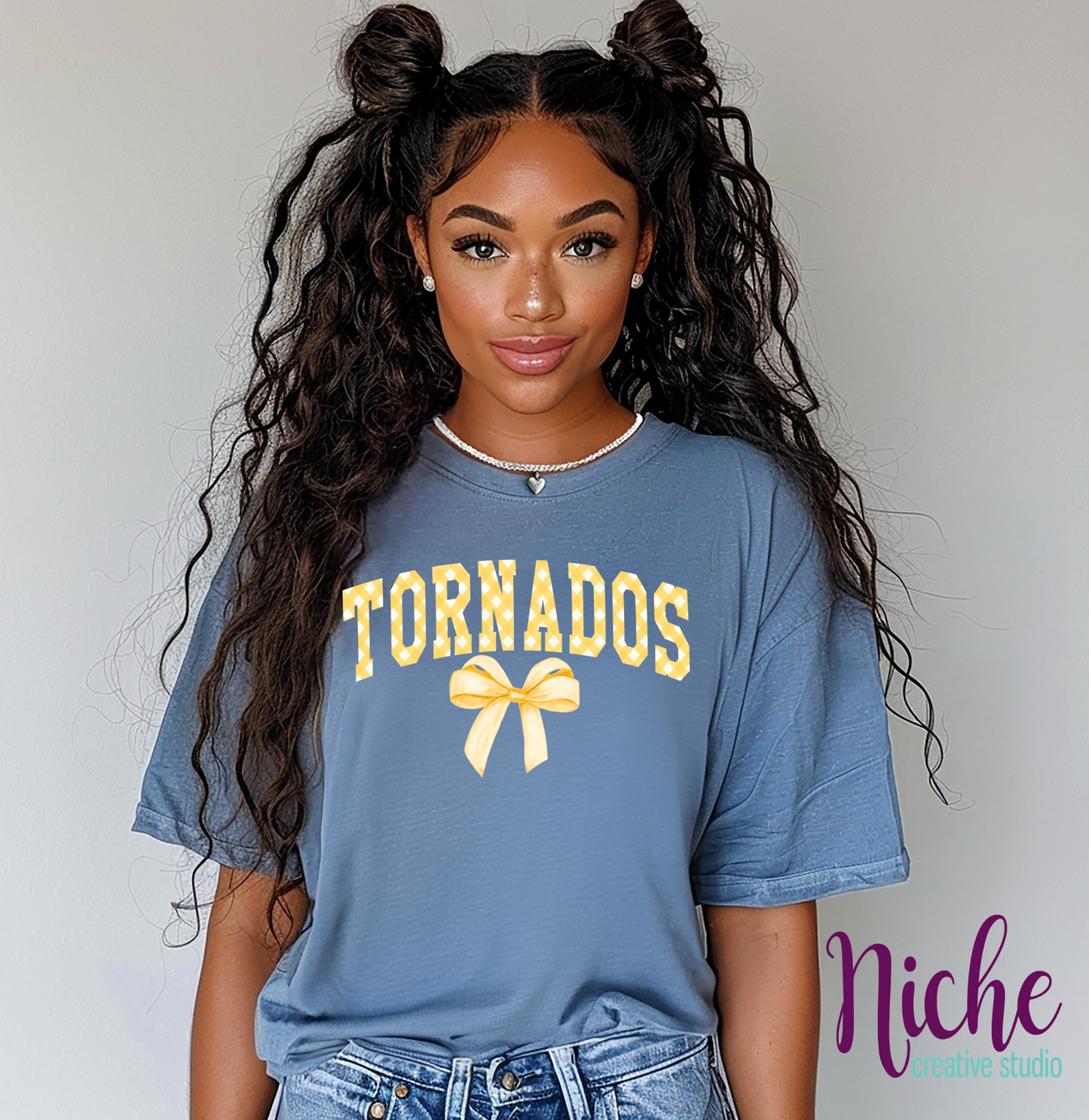 -SUL8263 Tornados Checkered with Bow Decal