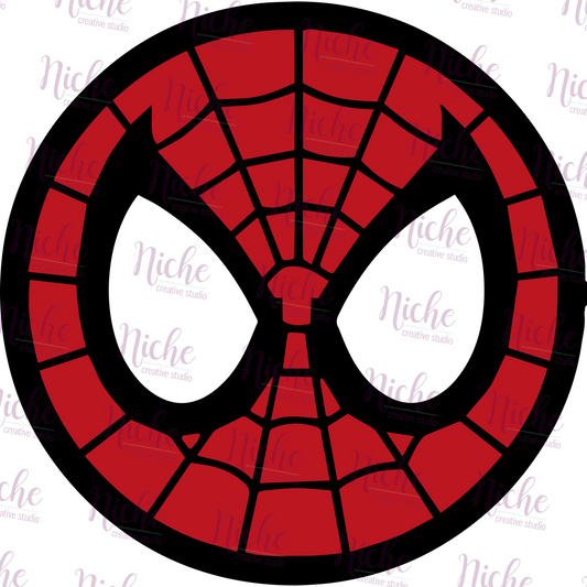 -SUP3111 Spiderman Face Circle Decal